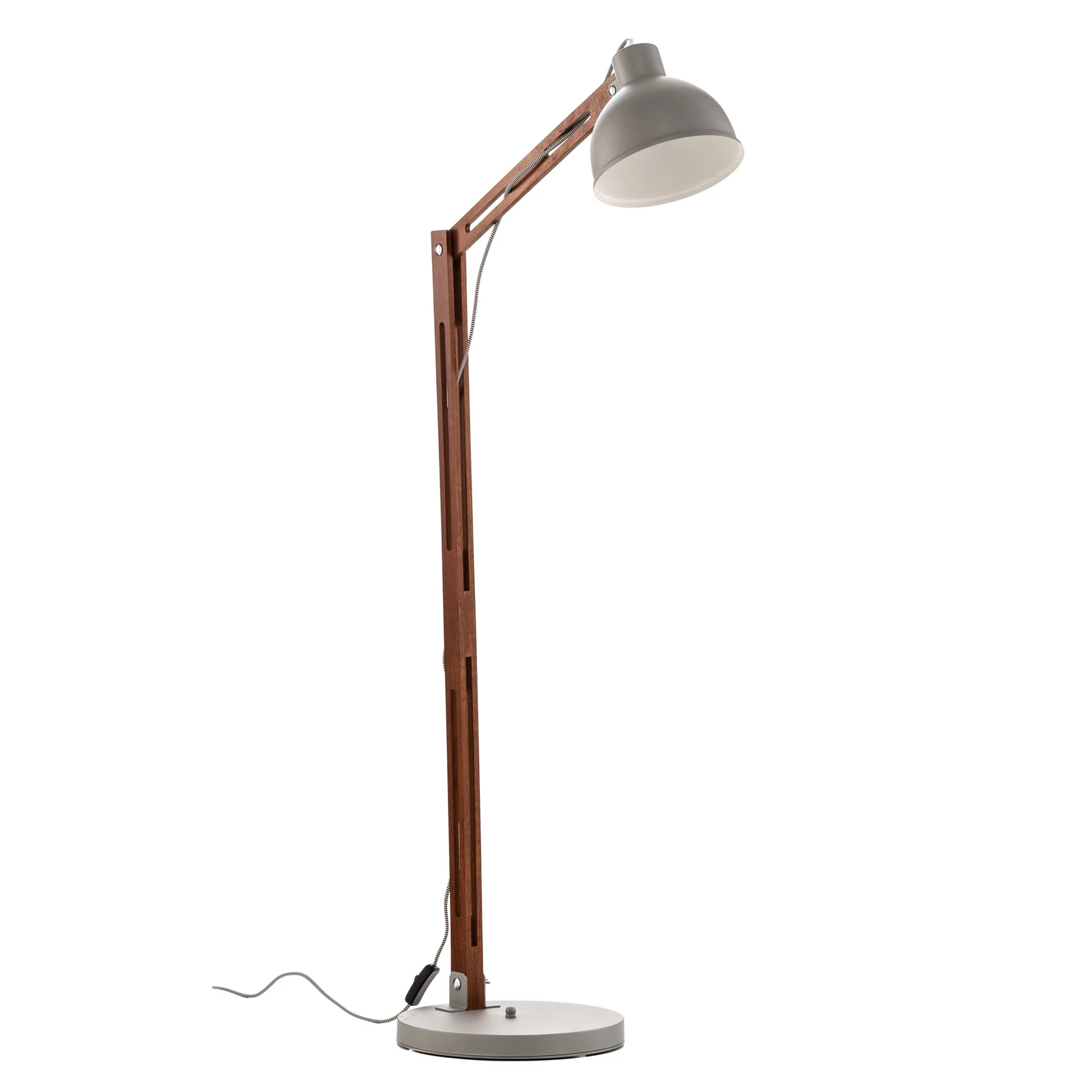 Skansen podna lampa, podesiva, siva