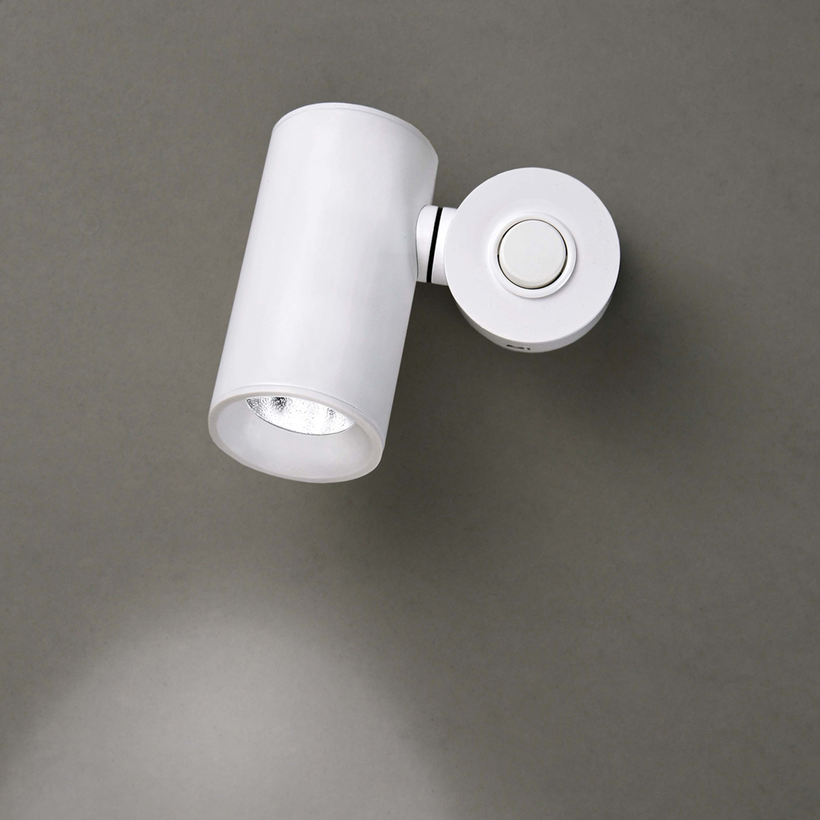 Milan Haul LED-Wandleuchte zylindrisch, weiß