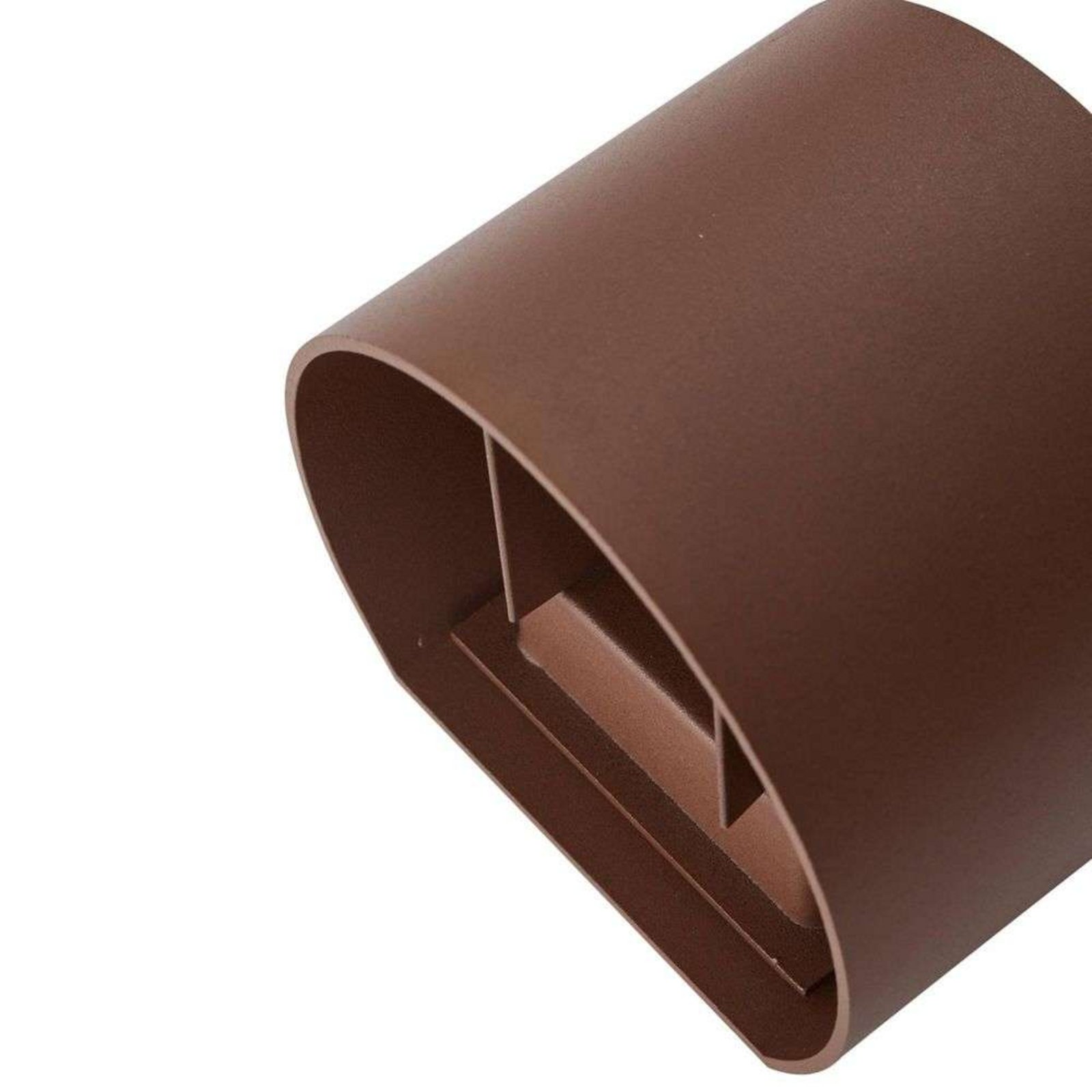 Nivar Round LED Aplica de Exterior Rust Brown - Lindby