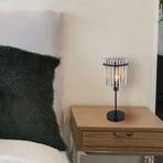 Gorley bordslampa, höjd 37,5 cm, rökgrå, glas/metall
