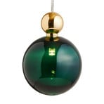 EBB & FLOW Uva L hanging lamp, gold, ivy green