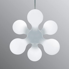 lampa wisząca kdln Atomium, biała, Ø 58 cm