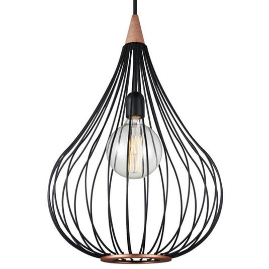 Drops Závěsná Lampa Ø38 Black/Dark Wood - Halo Design