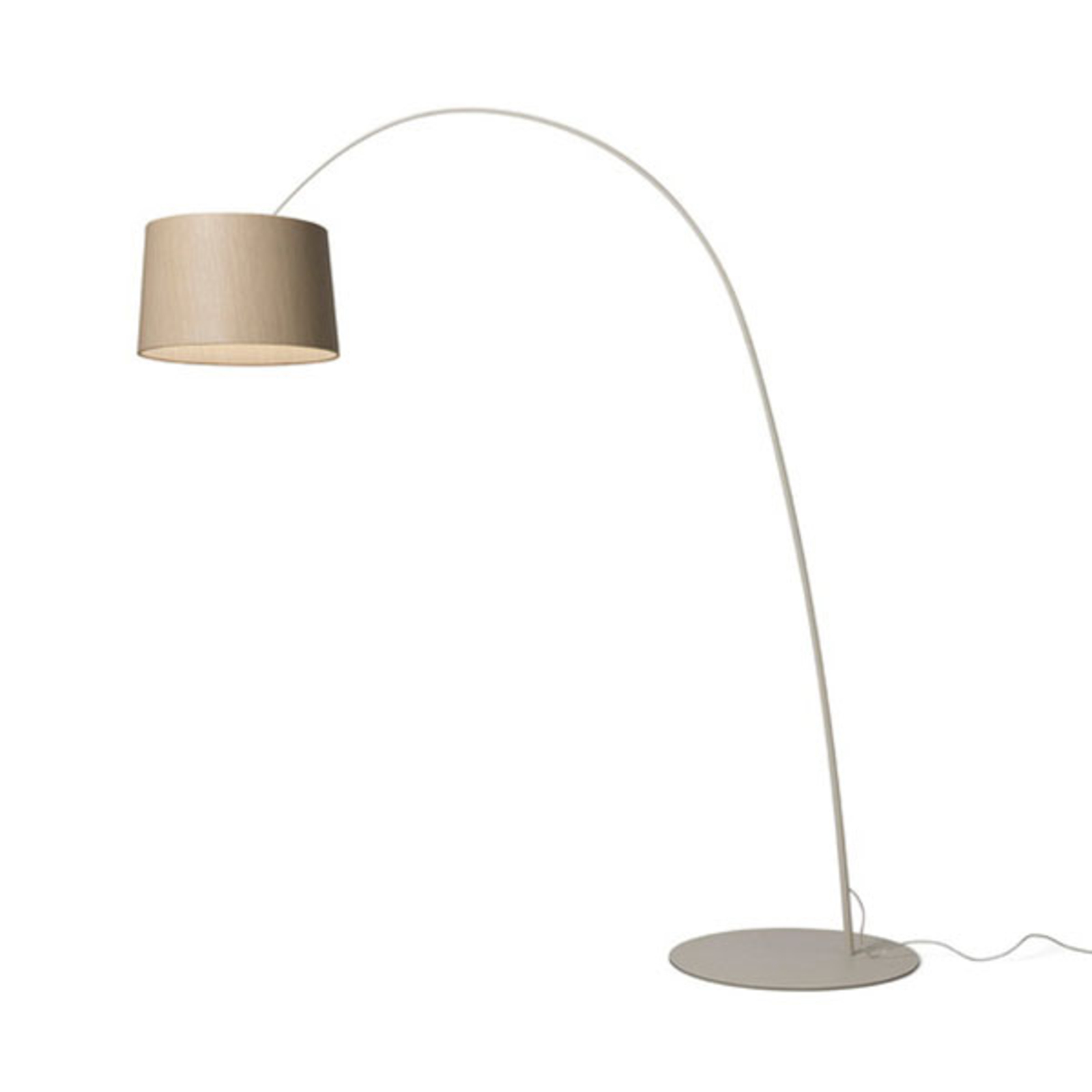 Подова лампа Foscarini Twiggy Wood LED в сив цвят