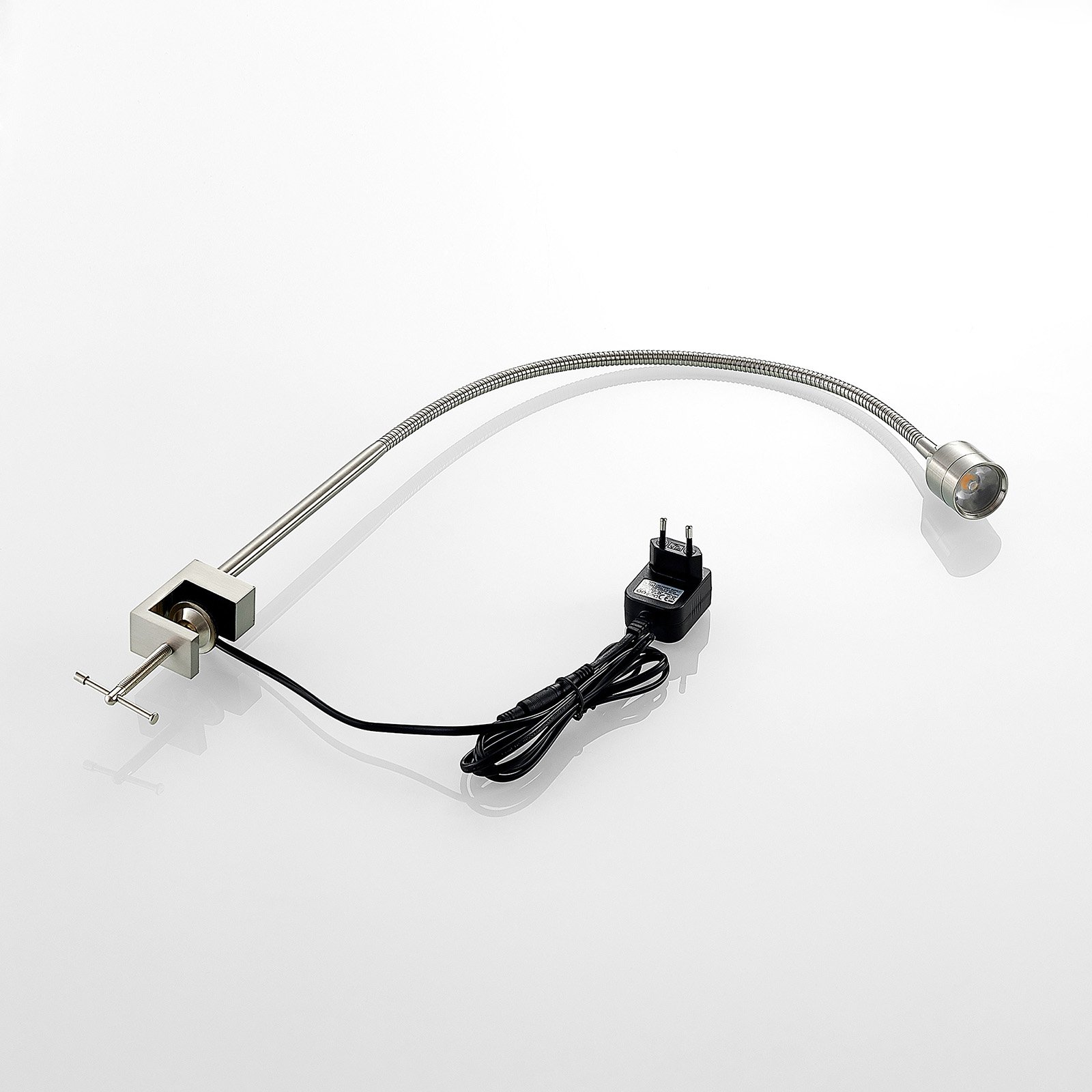Hanilo LED Klemmleuchte Nickel - Lindby