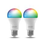 Calex Smart-LED-lamppu E27 A60 9,4W CCT RGB 2 kpl