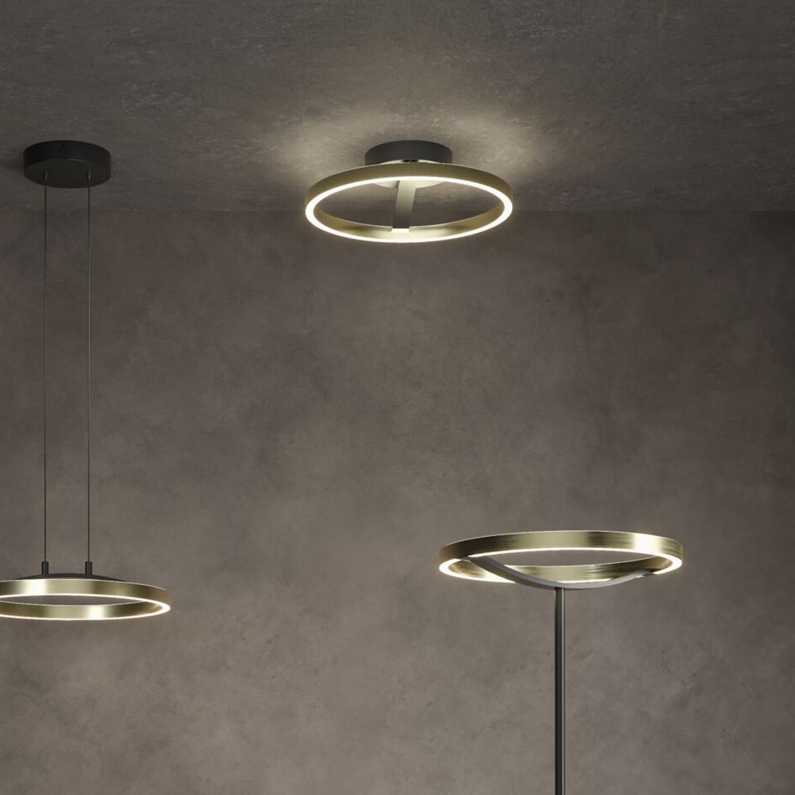 Paulmann LED-taklampe Melira, svart/gull, Ø 38 cm, metall Paulmann LED-taklampe Melira, svart/gull, Ø 38 cm, metall