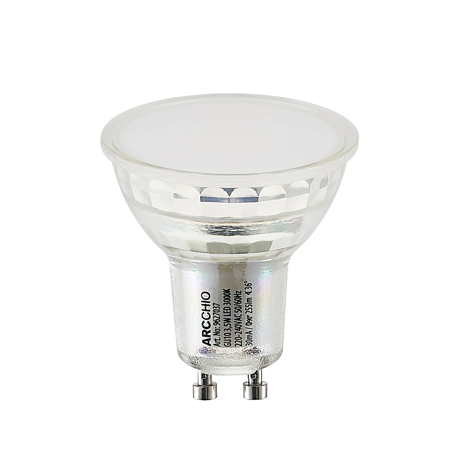 LED reflektor GU10 4,9W 3 000K 120° üveg