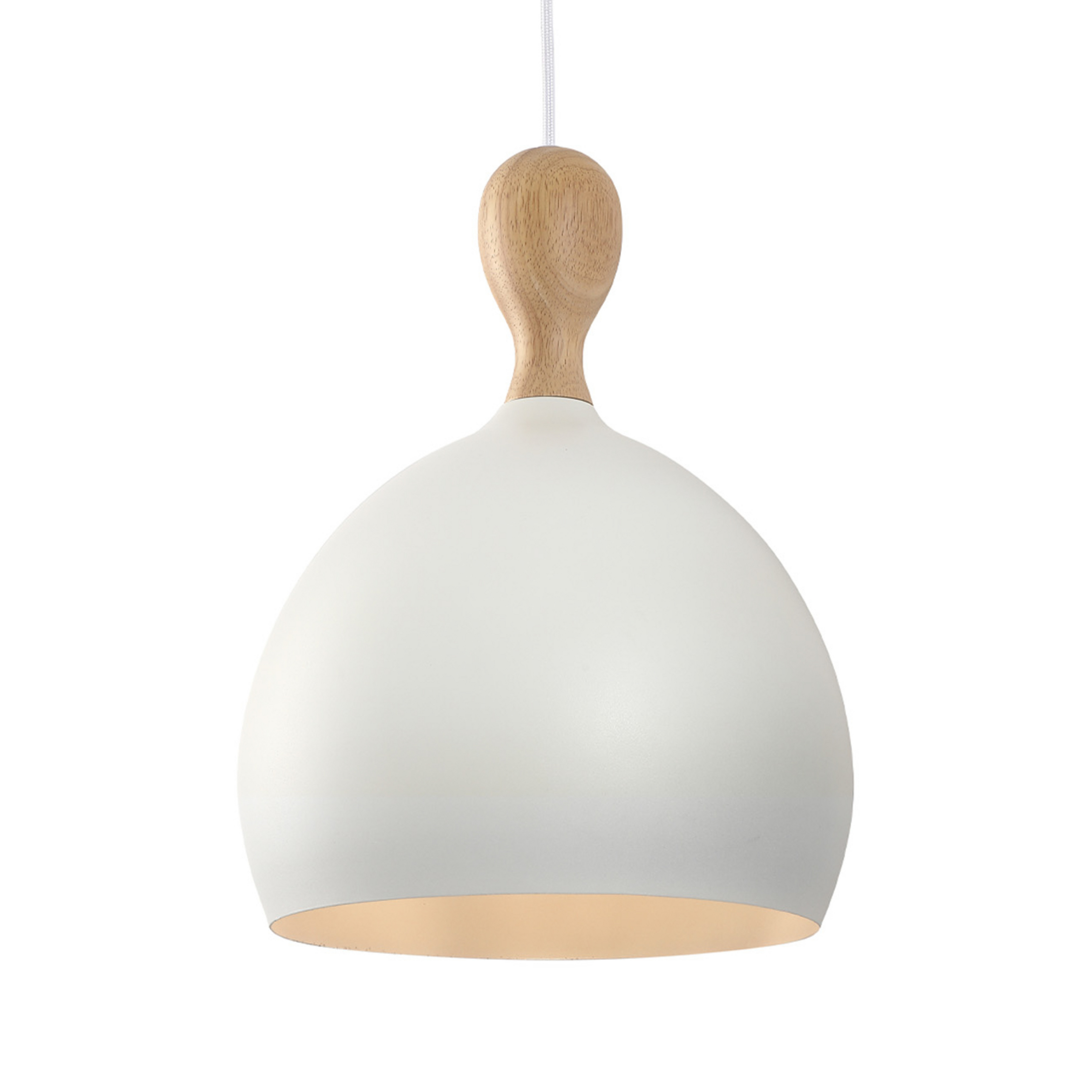 Dueodde hanging light, white, Ø 24 cm, metal, E27 - Halo Design