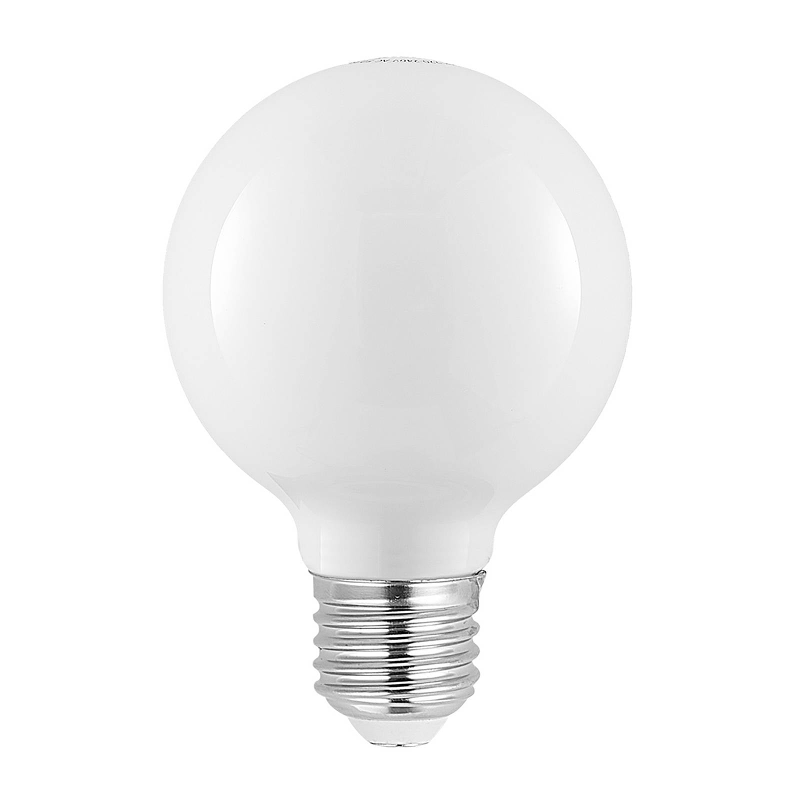 LED-Leuchtmittel G80 E27, 4 W, 2.700 K, opal, dimmbar
