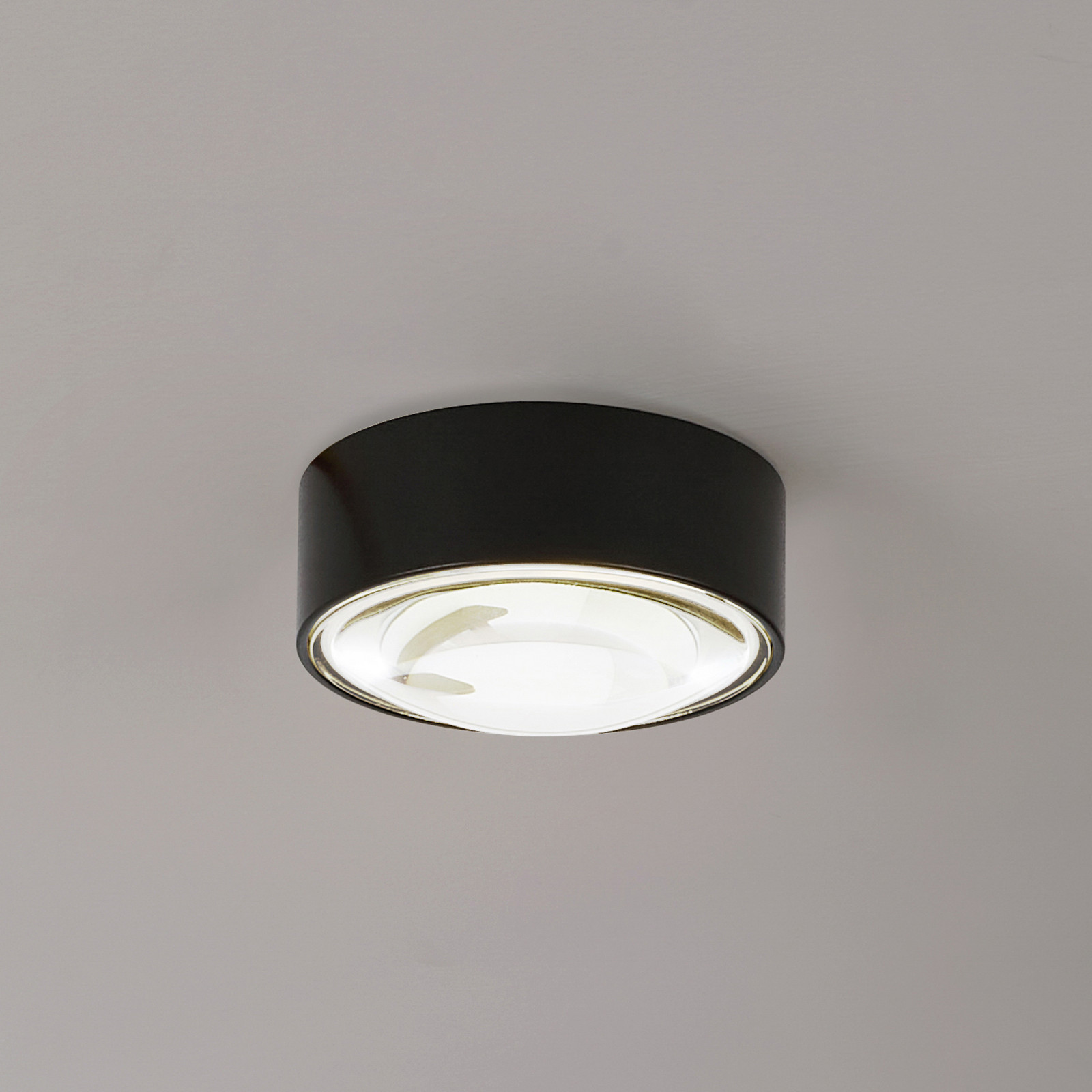 Lindby LED Downlight Siaka negru metal Ø 5 cm IP65 - Baie - Modern - negru transparent - Aluminiu