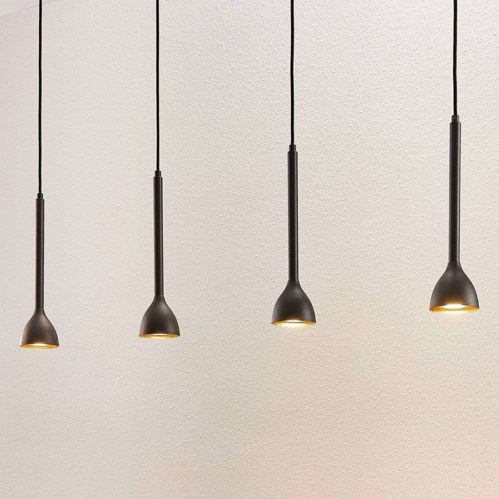 Nordwin 4 Pendant Black/Gold - Lucande