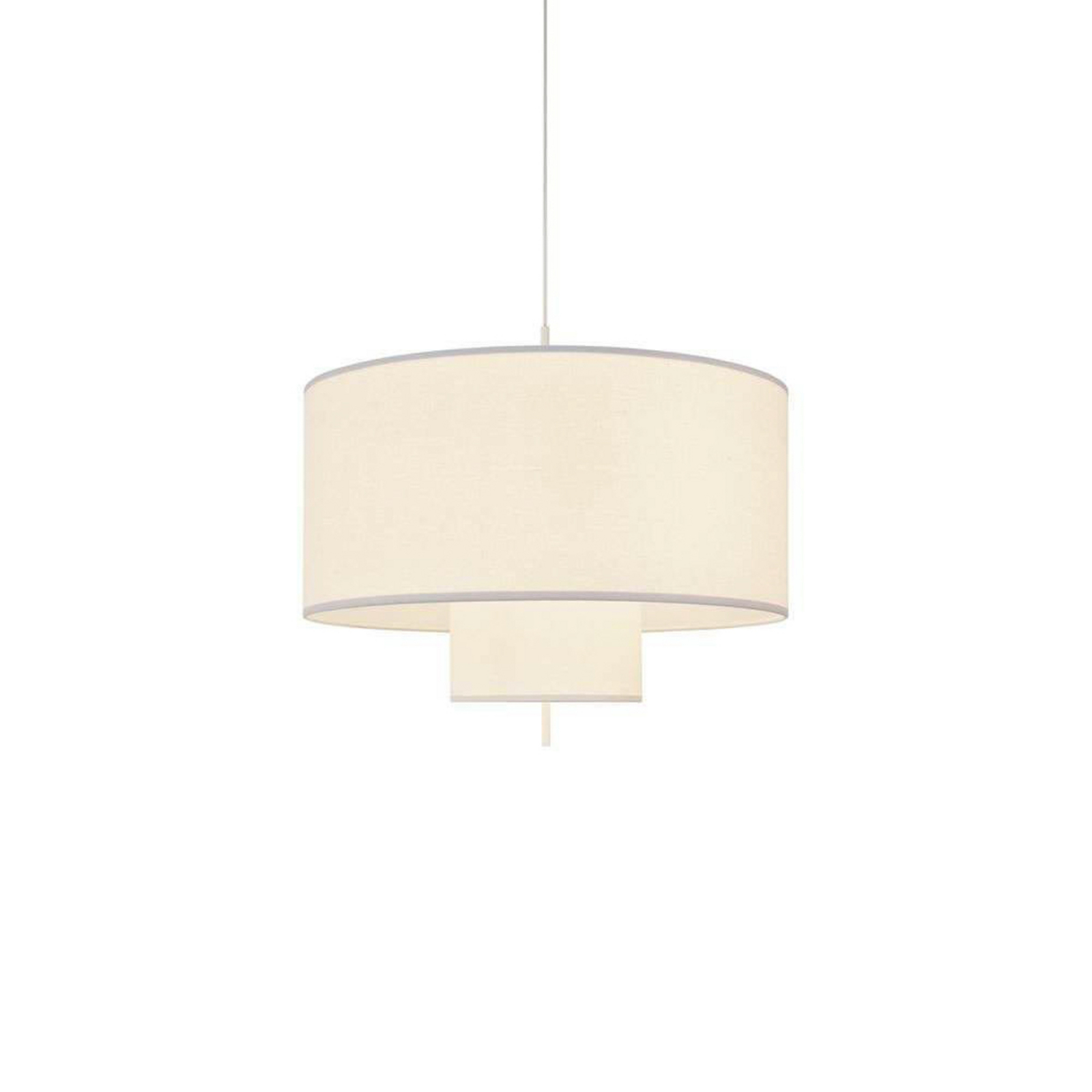 Margin Pendant Light Ø90 White Canvas - New Works