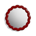 Miroir mural Zigzag Burgundy, rouge, Ø 40,5 cm - &Klevering