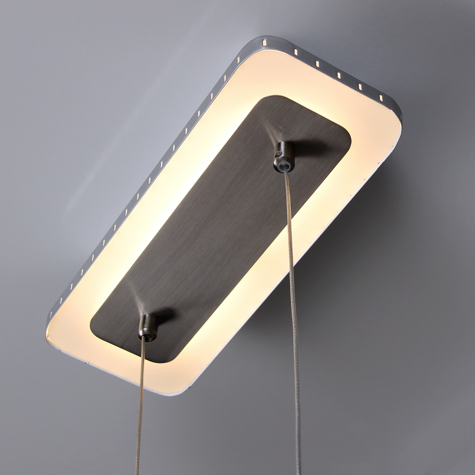 Suspension LED Solaris 3-step-dim 70 cm argentée