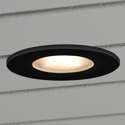7875 LED recessed light outdoor ceiling, black Lights.co.uk