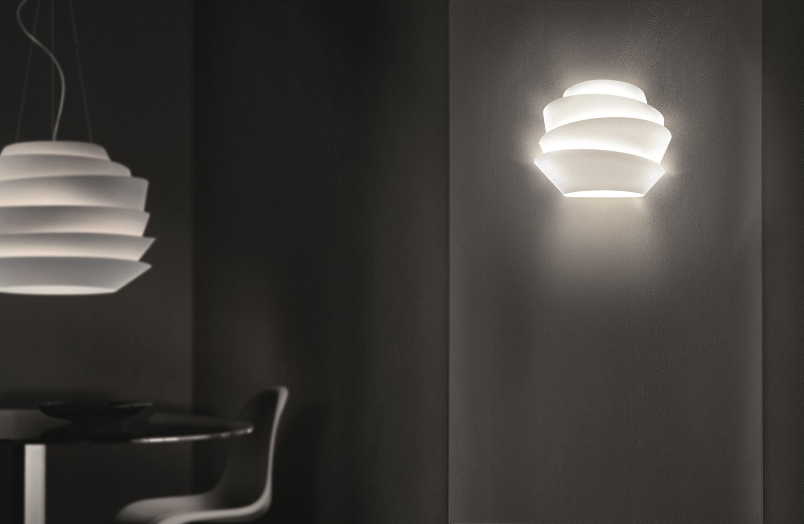 Le Soleil White Candeeiro de Parede - Foscarini