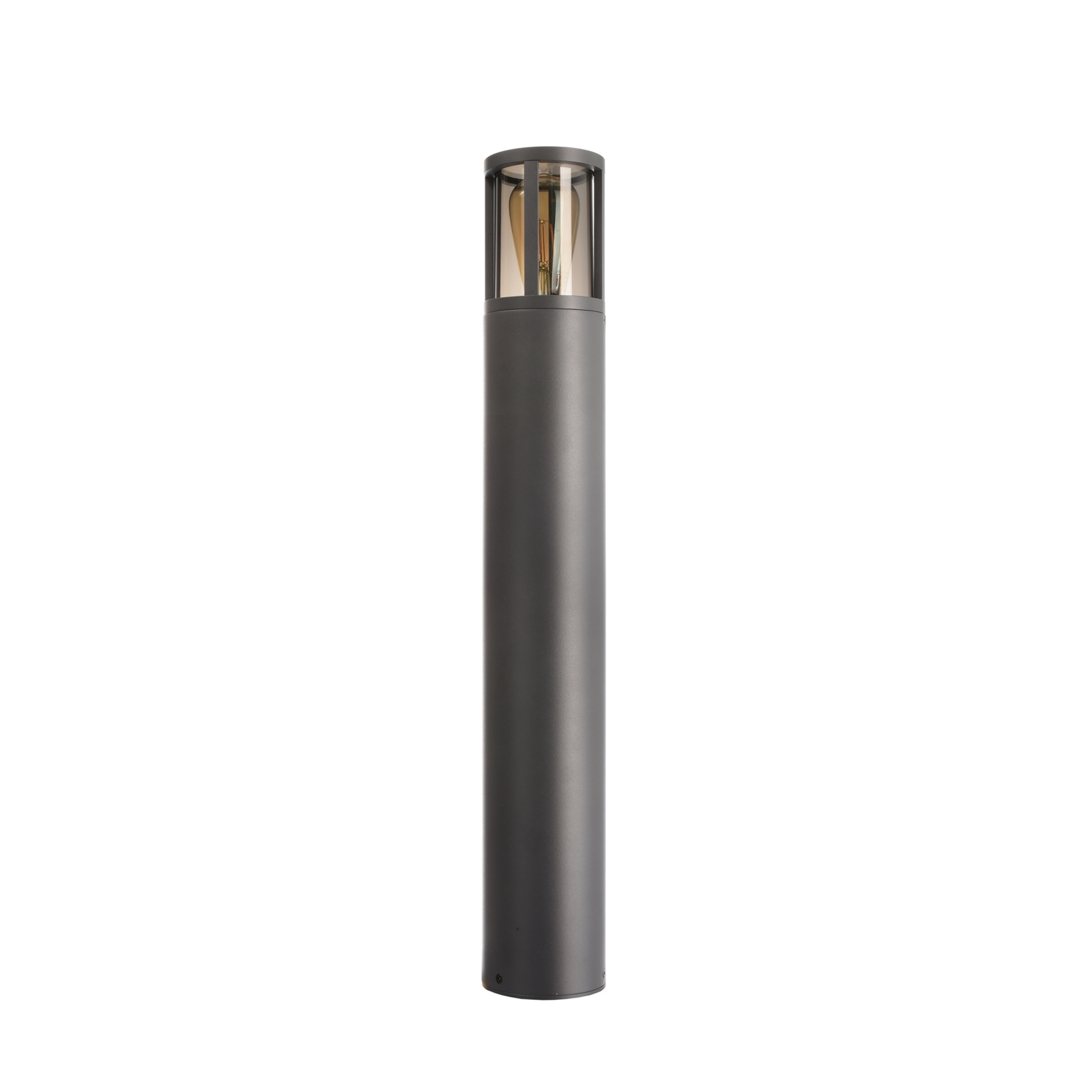 Wegeleuchte Facado II, Höhe 65 cm, grau/rauch, Ø 11 cm, IP65