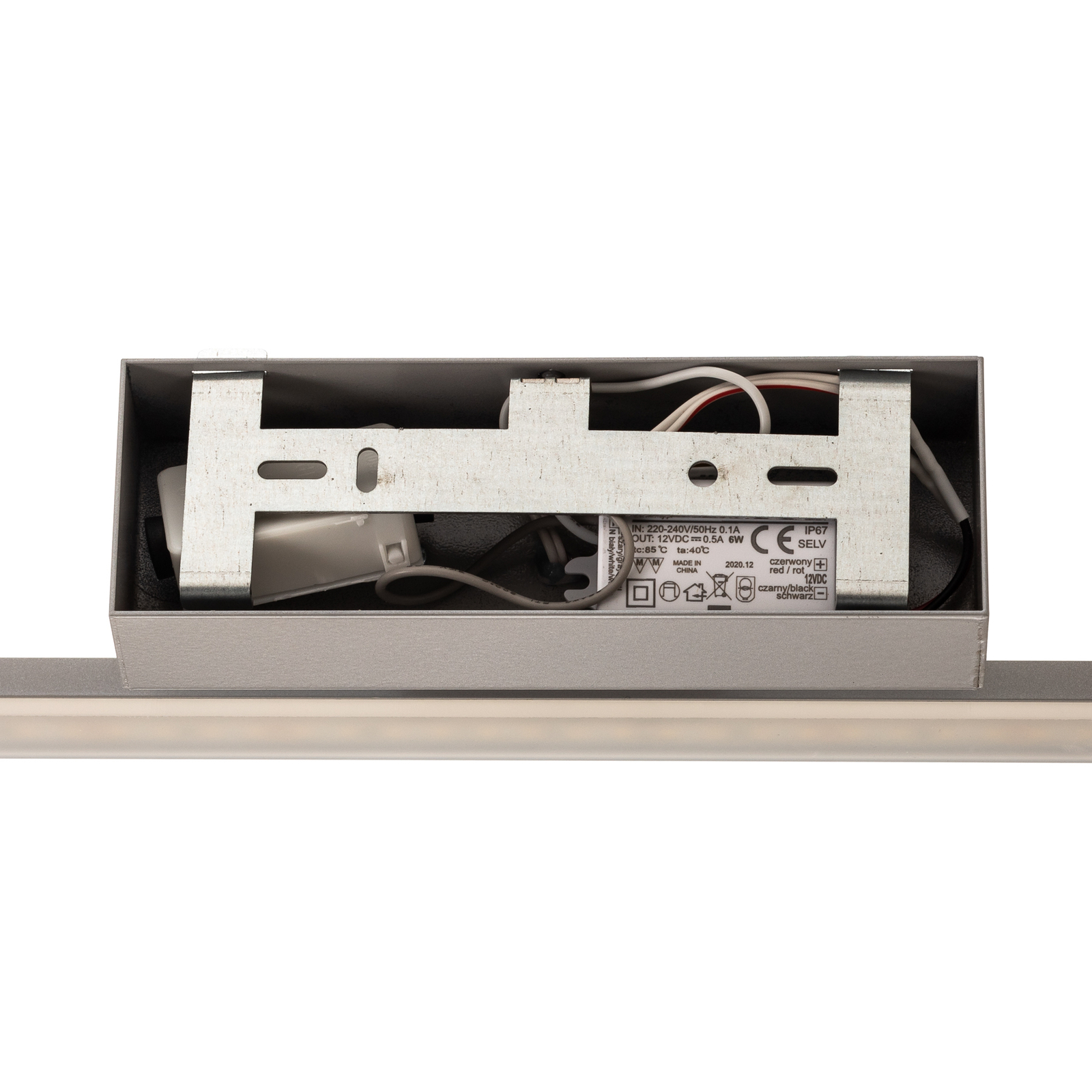 LED-vägglampa Miroir 60 cm aluminium 4000K