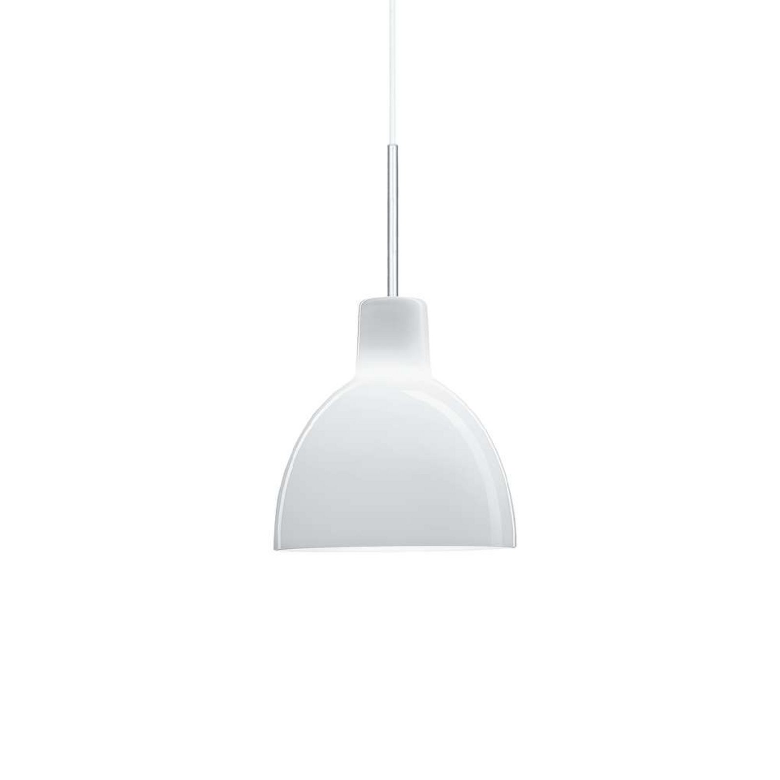 Toldbod Sklo Závěsná Lampa ø155 White Opal - Louis Poulsen