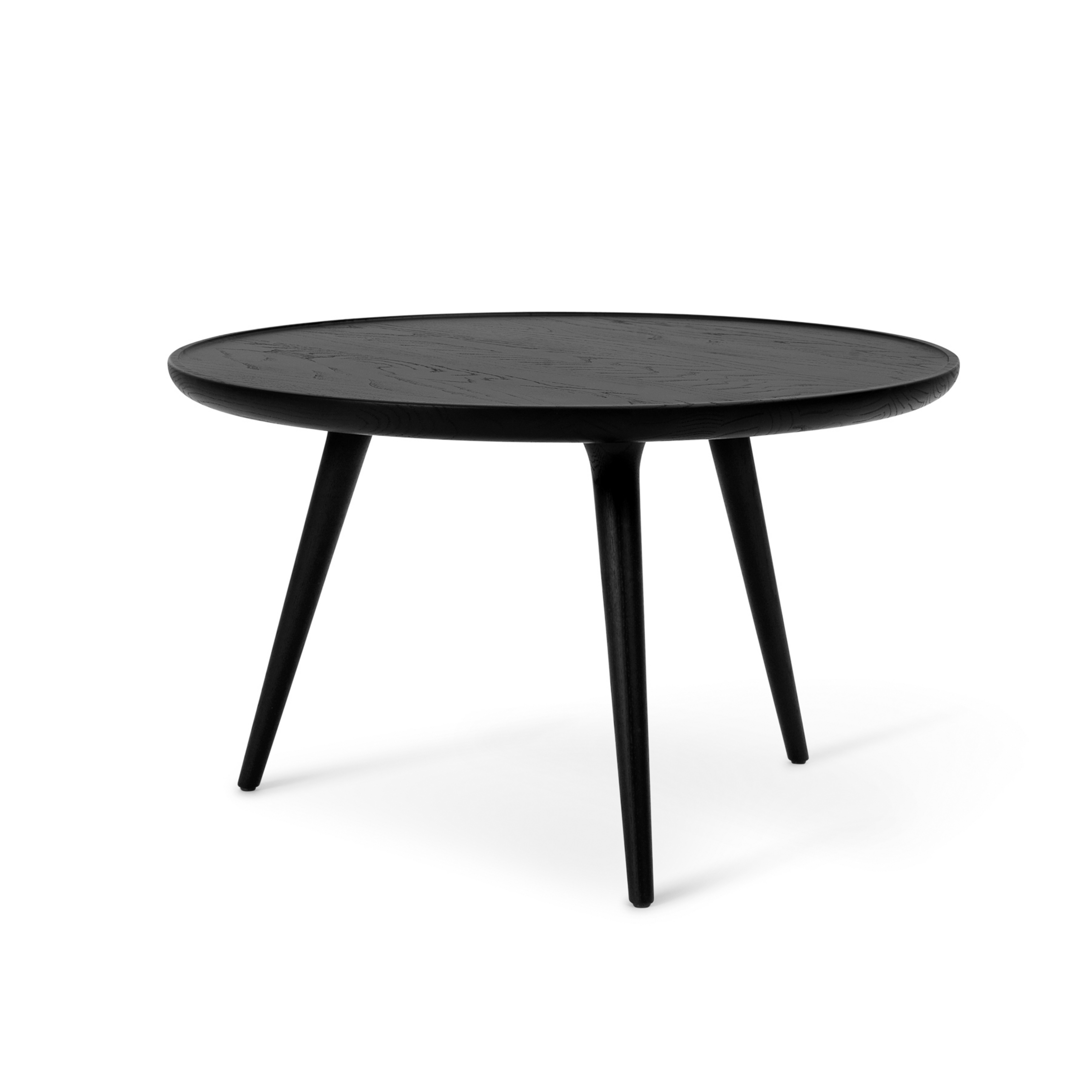 Accent side table, black, oak, height 42 cm - Mater