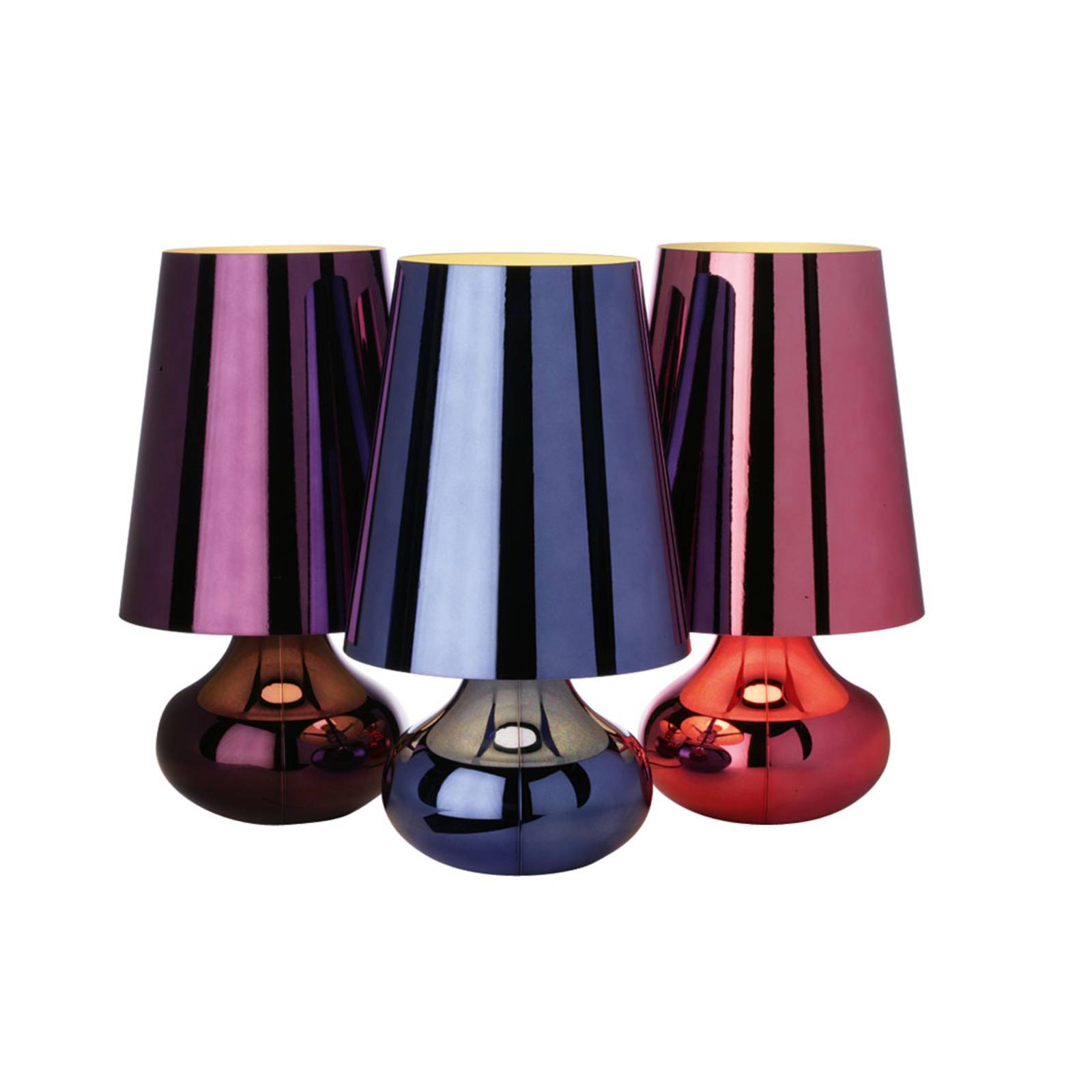 Kartell Cindy lampa stołowa LED niebieski metallic