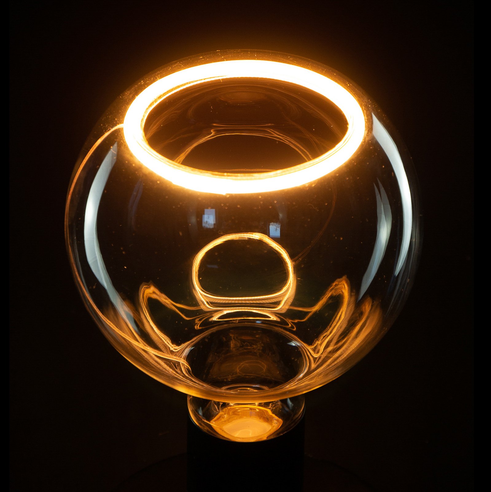 SEGULA LED-floating-globlampa G125 E27 4,5W klar