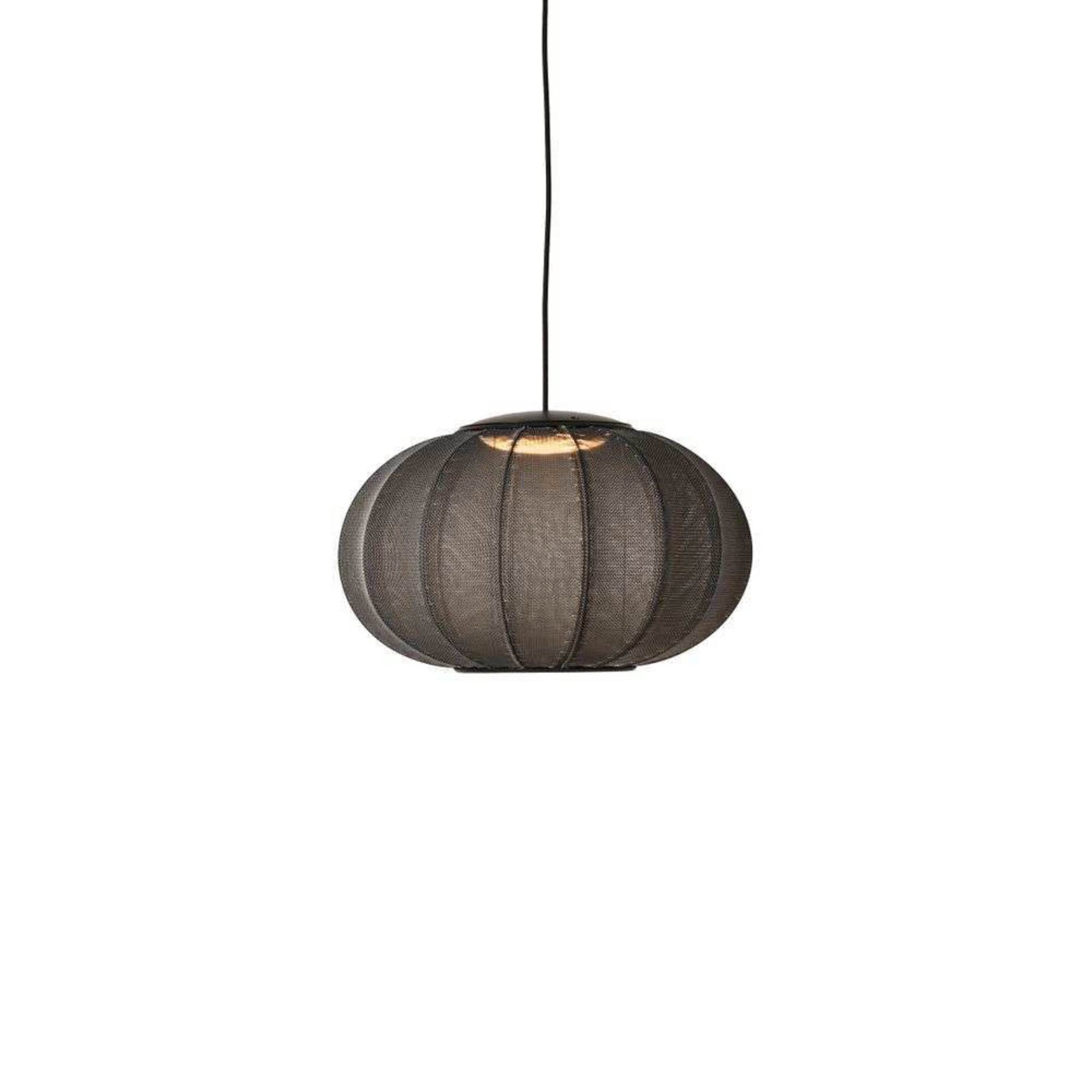 Knit-Wit 45 Oval LED Lámpara Colgante Black - Made By Hand