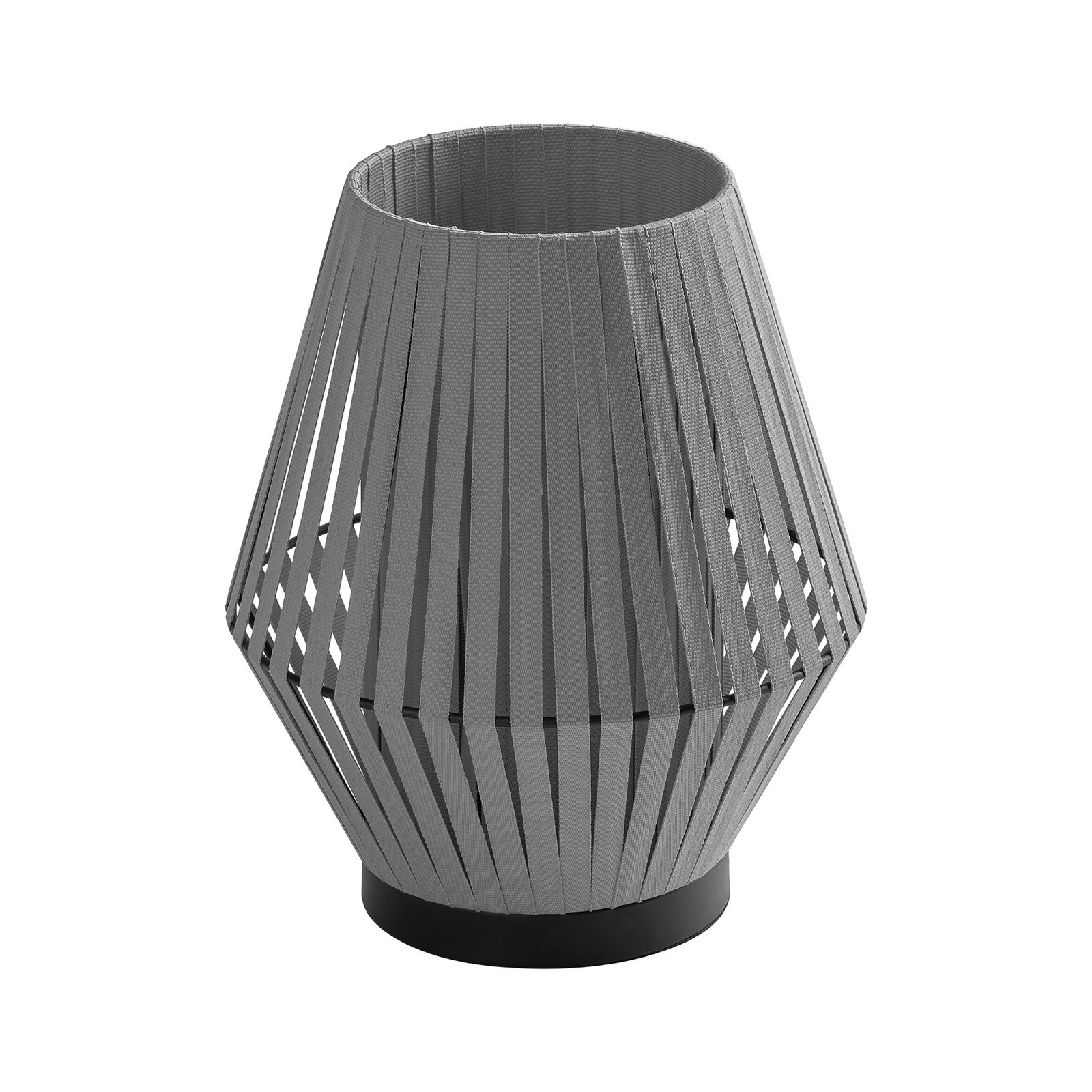 OSRAM bordlampe Decor Stripes, grå, tekstil, E14