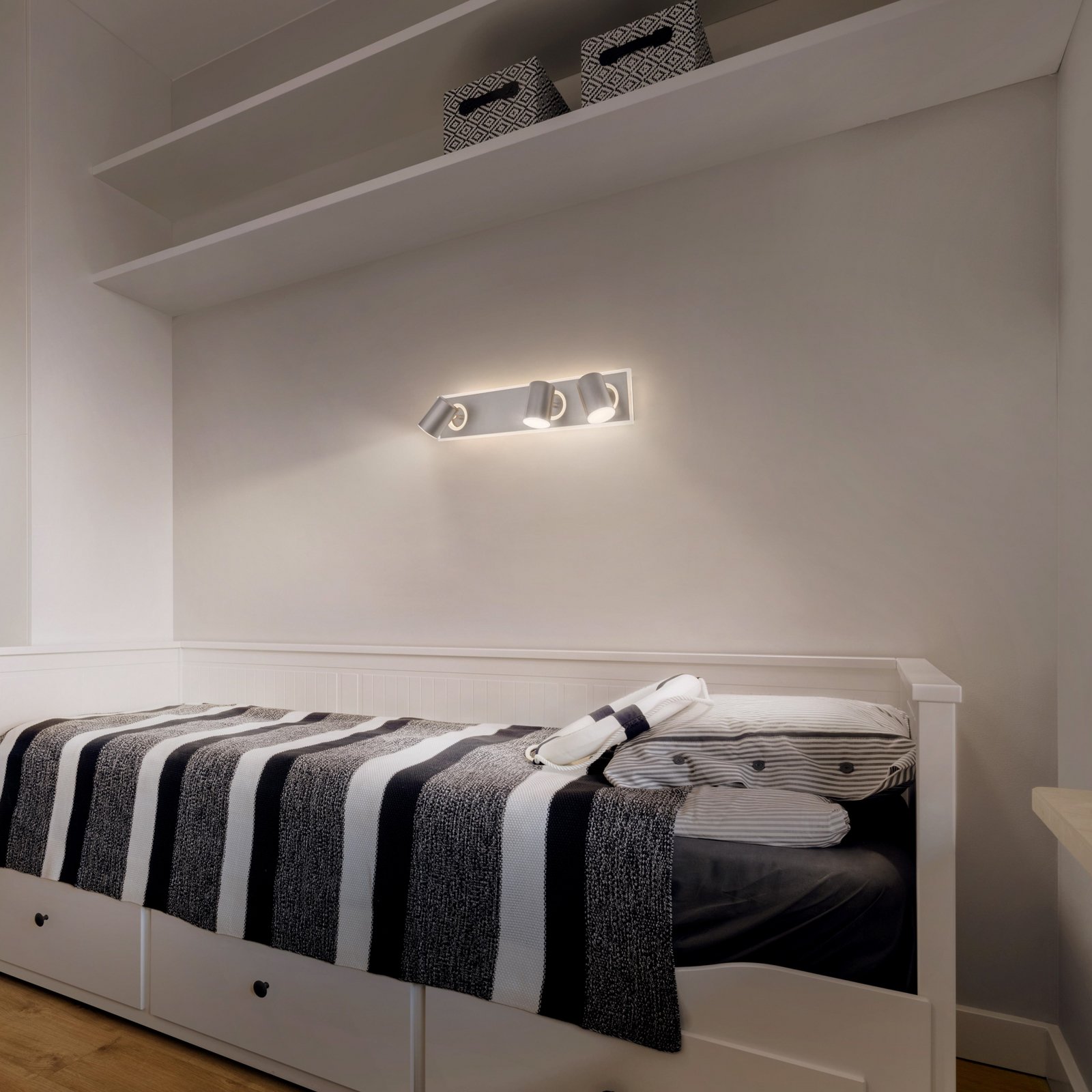 LEDVANCE LED downlight Mars, 4-bulb, 3 spots, white