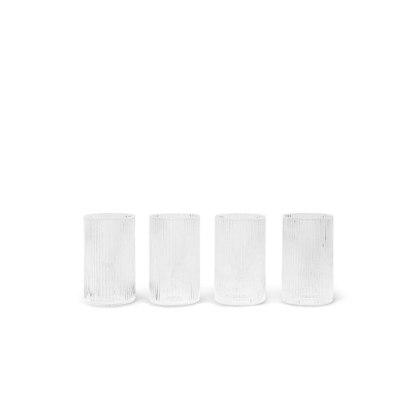 Ripple Verrines Set of 4 Clear - ferm LIVING