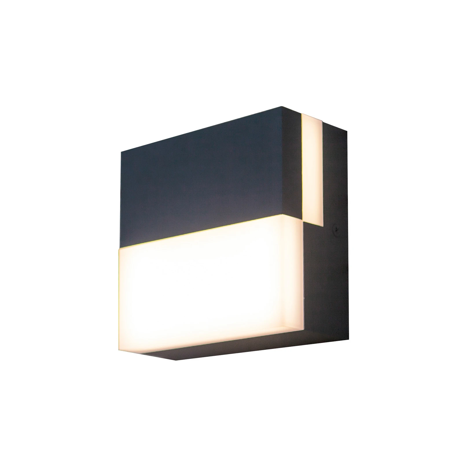 LED-Außenwandleuchte DOMINO, dunkelgrau, 14 x 14 cm, IP65