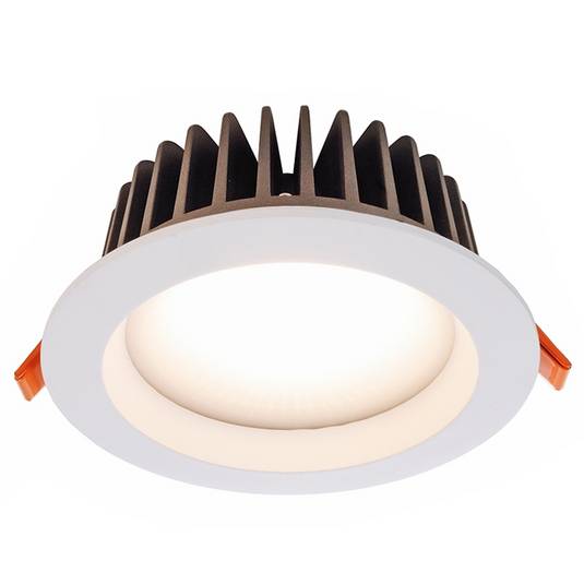 Warm white COB130 LED recessed ceiling light 18 W Lights.co.uk
