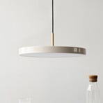Lámpara colgante LED UMAGE Asteria Medium nácar/latón Ø 43 cm