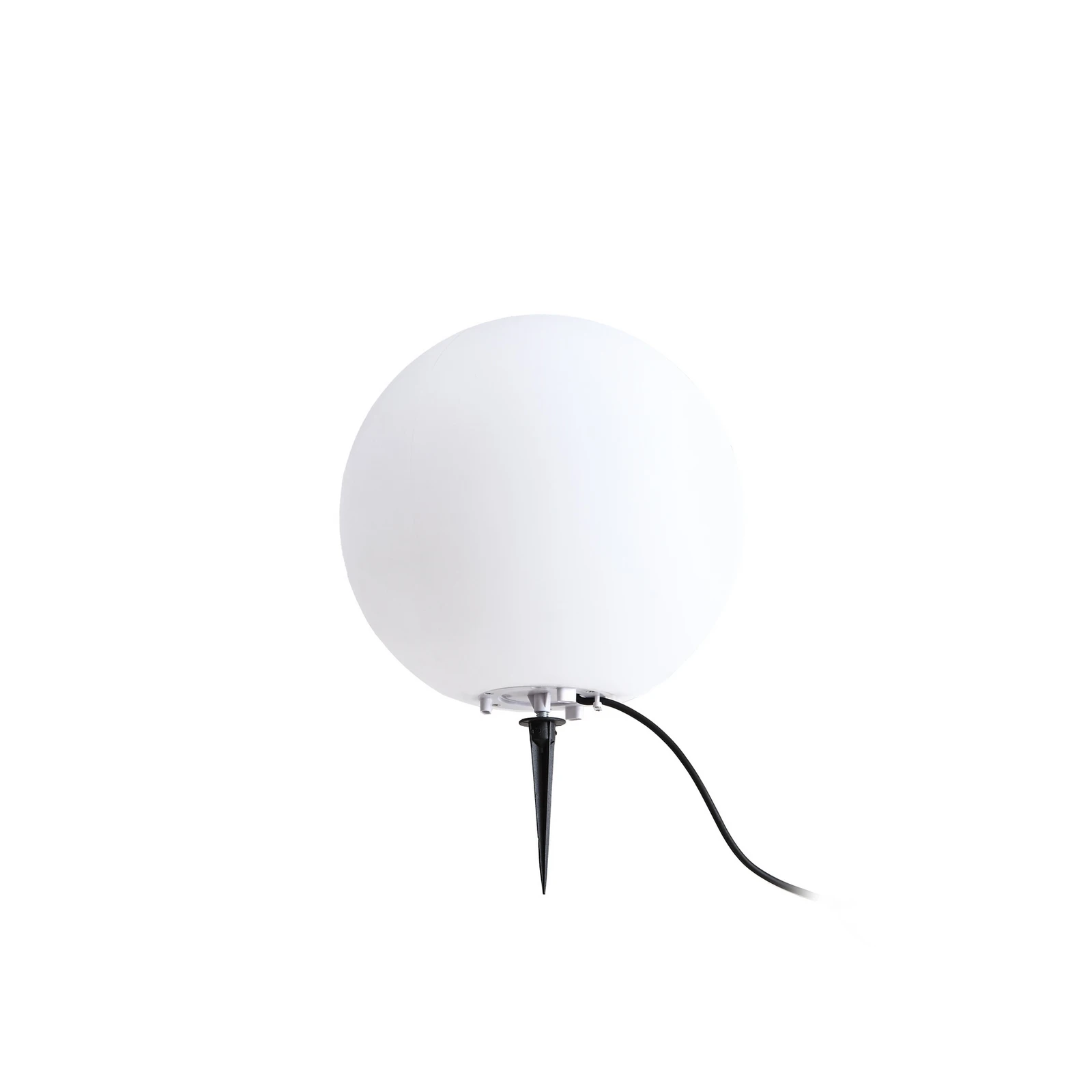 Lindby Kugelleuchte Valyra, Ø 30 cm, IP54, Erdspieß