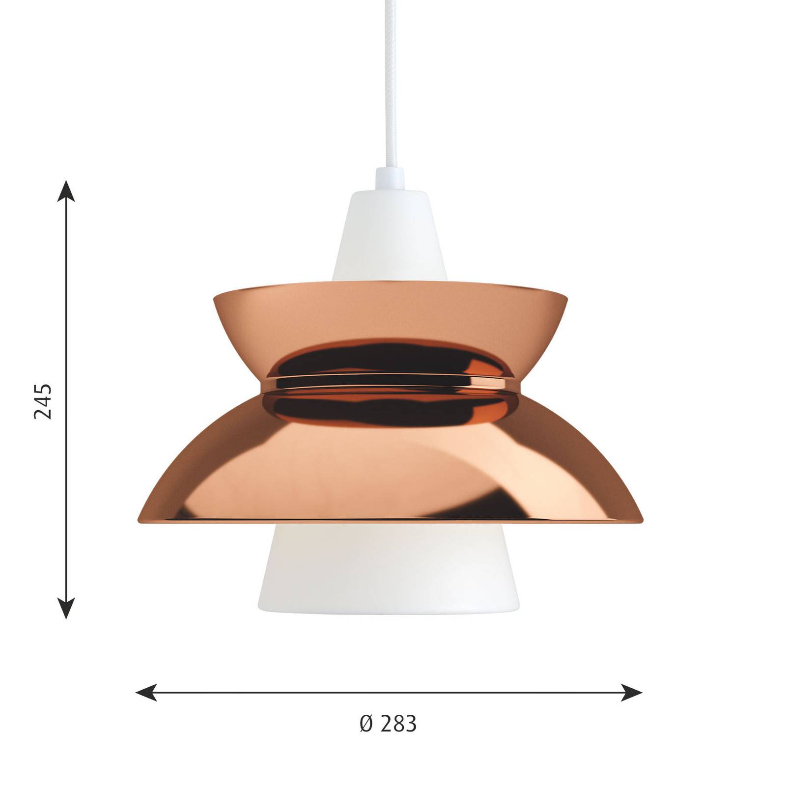 Louis Poulsen Doo-Wop lampa wisząca, miedź