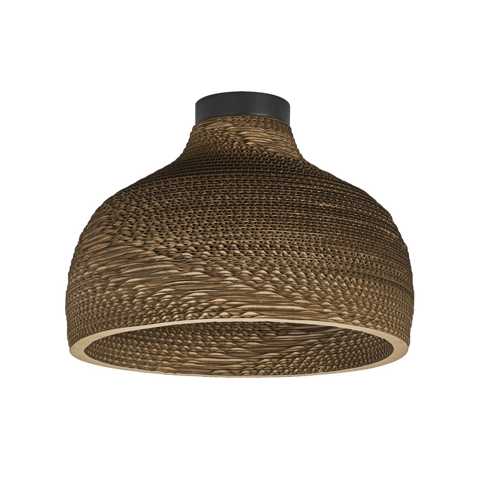 OSRAM Deckenleuchte HAT, braun, Ø 36 cm, Wellpappe, E27