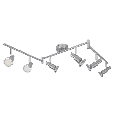 LEDVANCE Niclas LED-Strahler, nickel, 6flg.