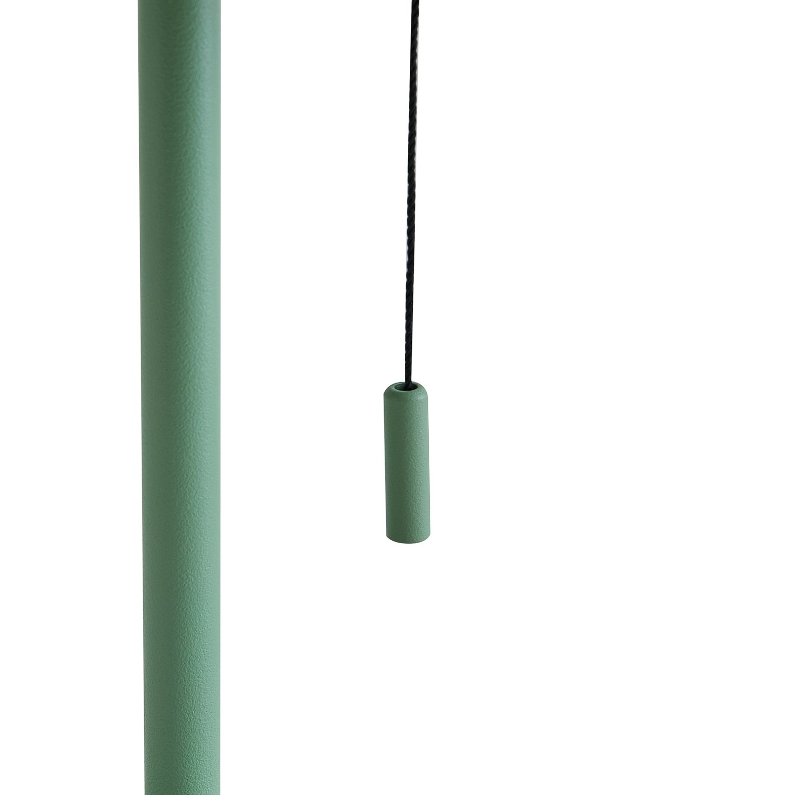Lindby LED-solcellebordlampe Hilario, grøn, jern, genopladeligt batteri