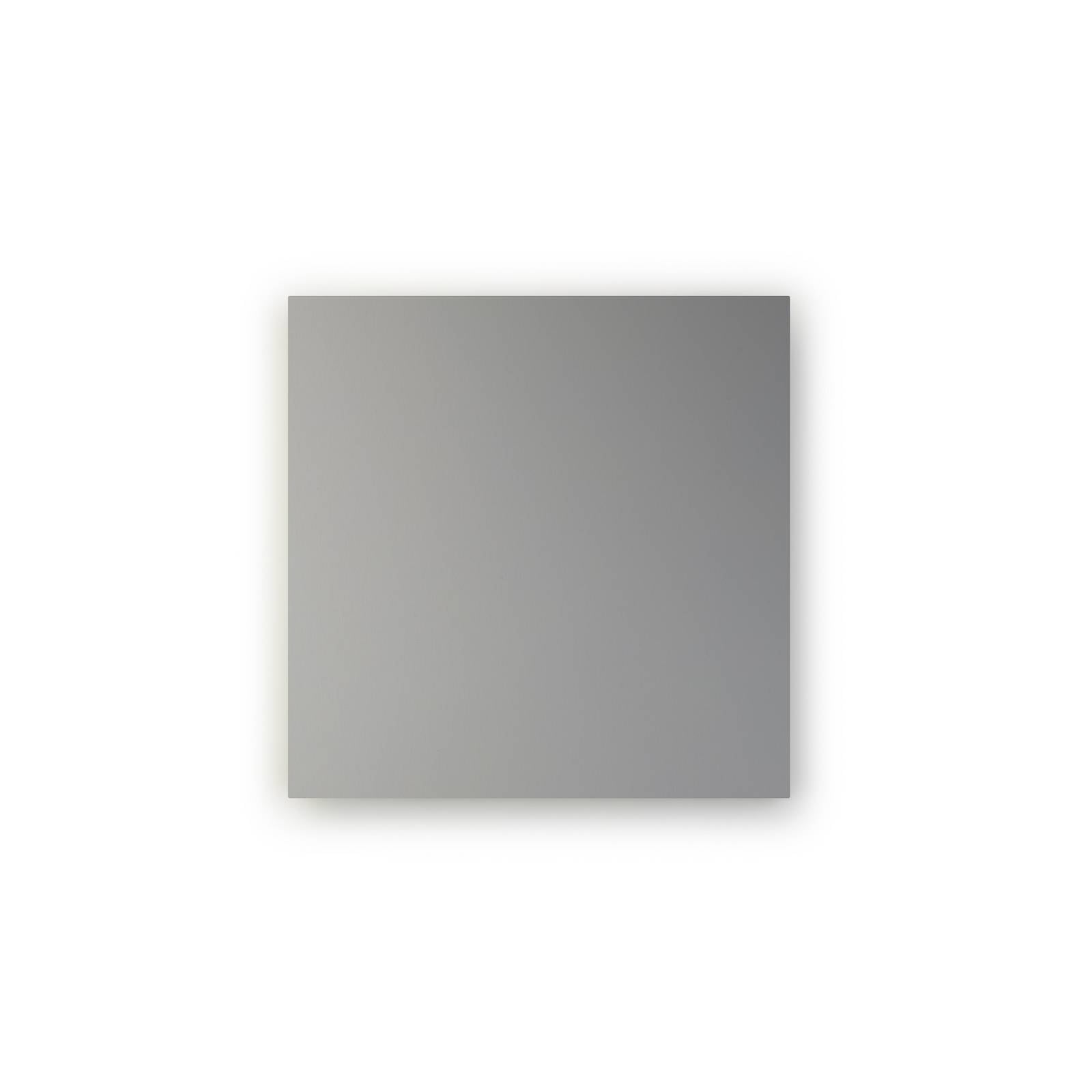 LED-Wandleuchte BLADE Q, silber matt, 34 x 34 cm, Metall dim
