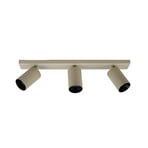 SpotOn3 Strahler, Metall, beige, 3-flg. - Antidark