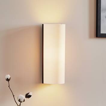 White designer wall light Club, fabric lampshade