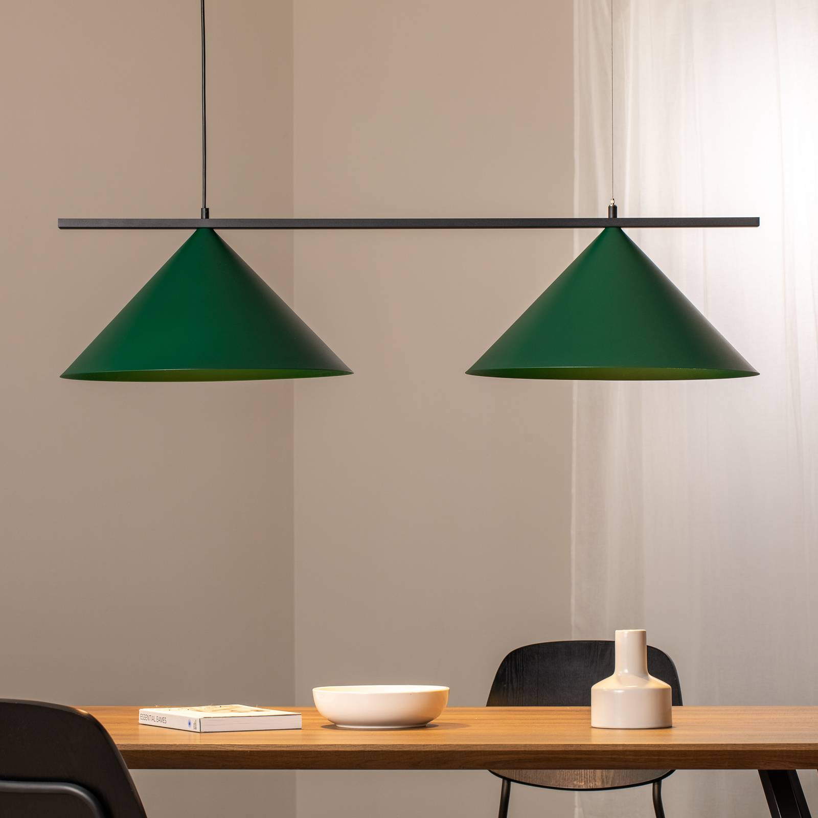 Hängeleuchte Capital, grün, 2-flammig, Ø 46 cm, GX53 günstig online kaufen