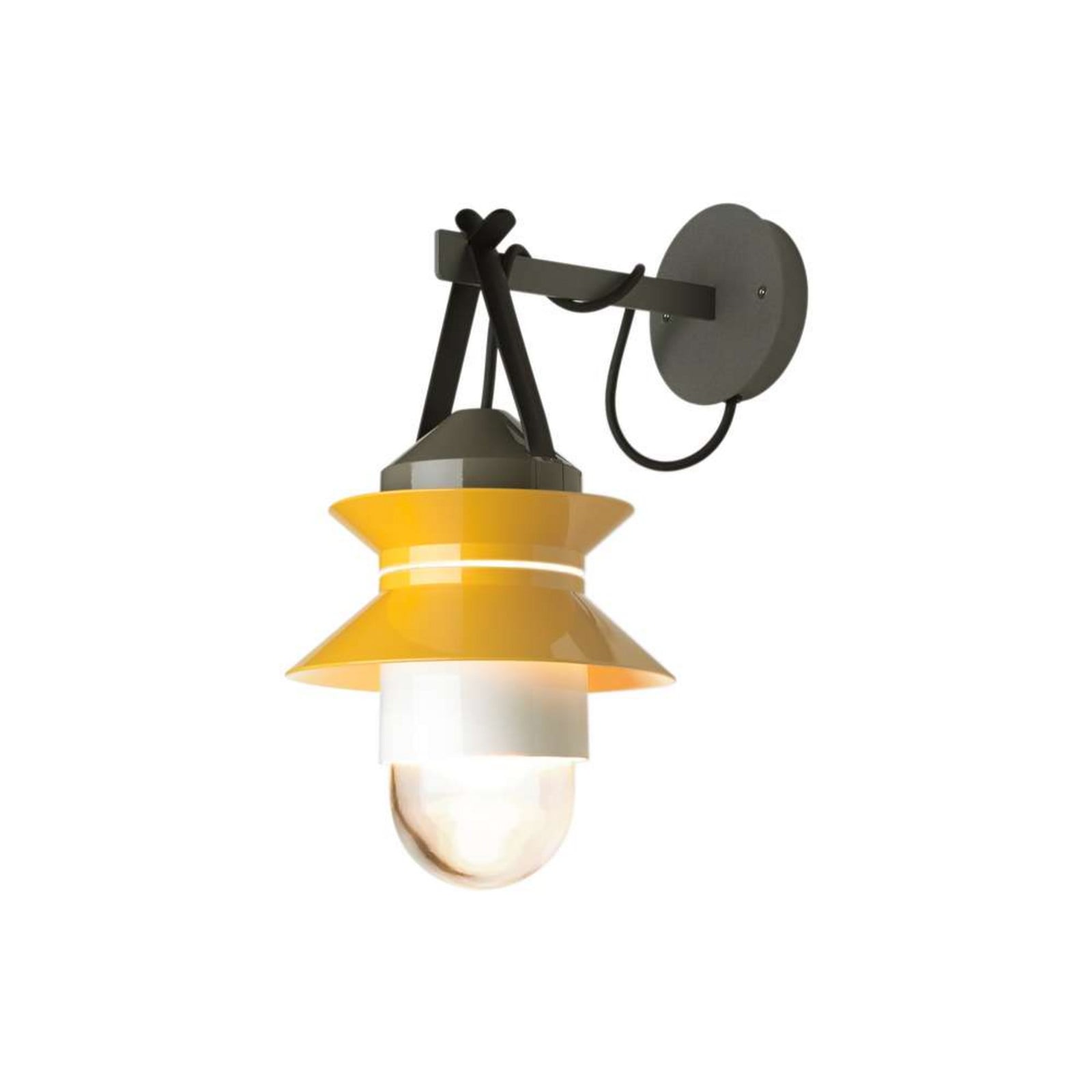 Santorini V&auml;gglampa IP65 Sennepsgul MARSET - Plast