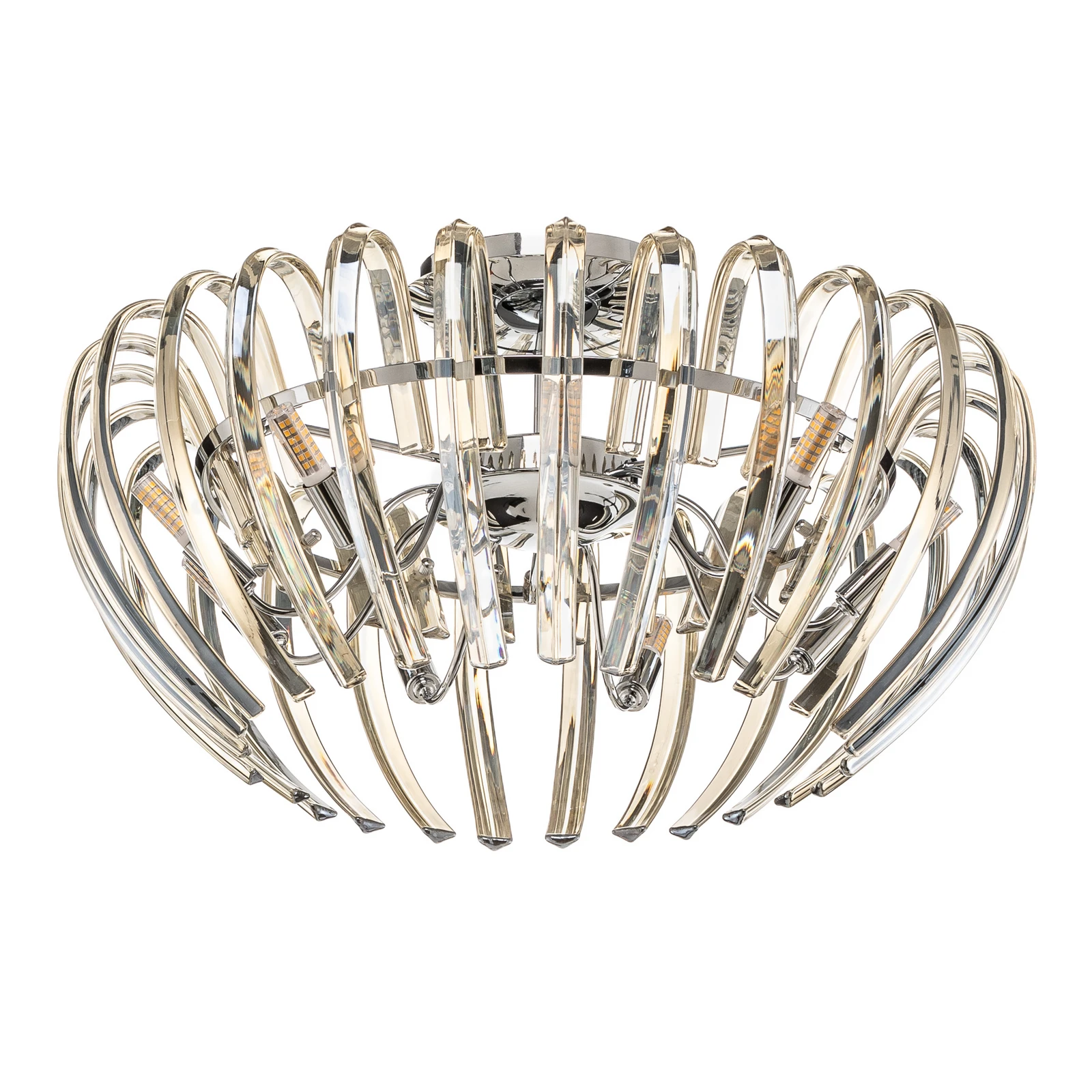 Plafondlamp Ariadna kristal crème