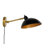 Dyberg Larsen Futura wall light brass/black