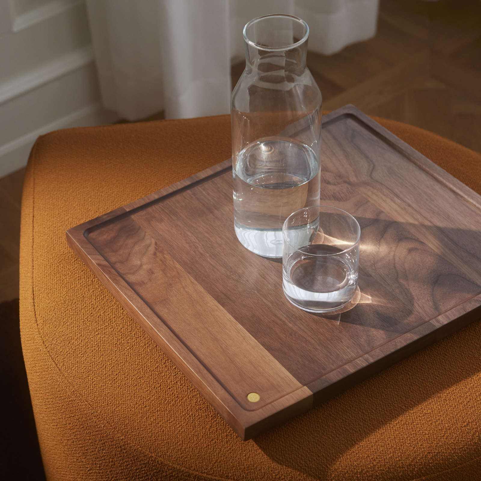 AYTM Sessio tray, walnut, length 39.5 cm, walnut wood