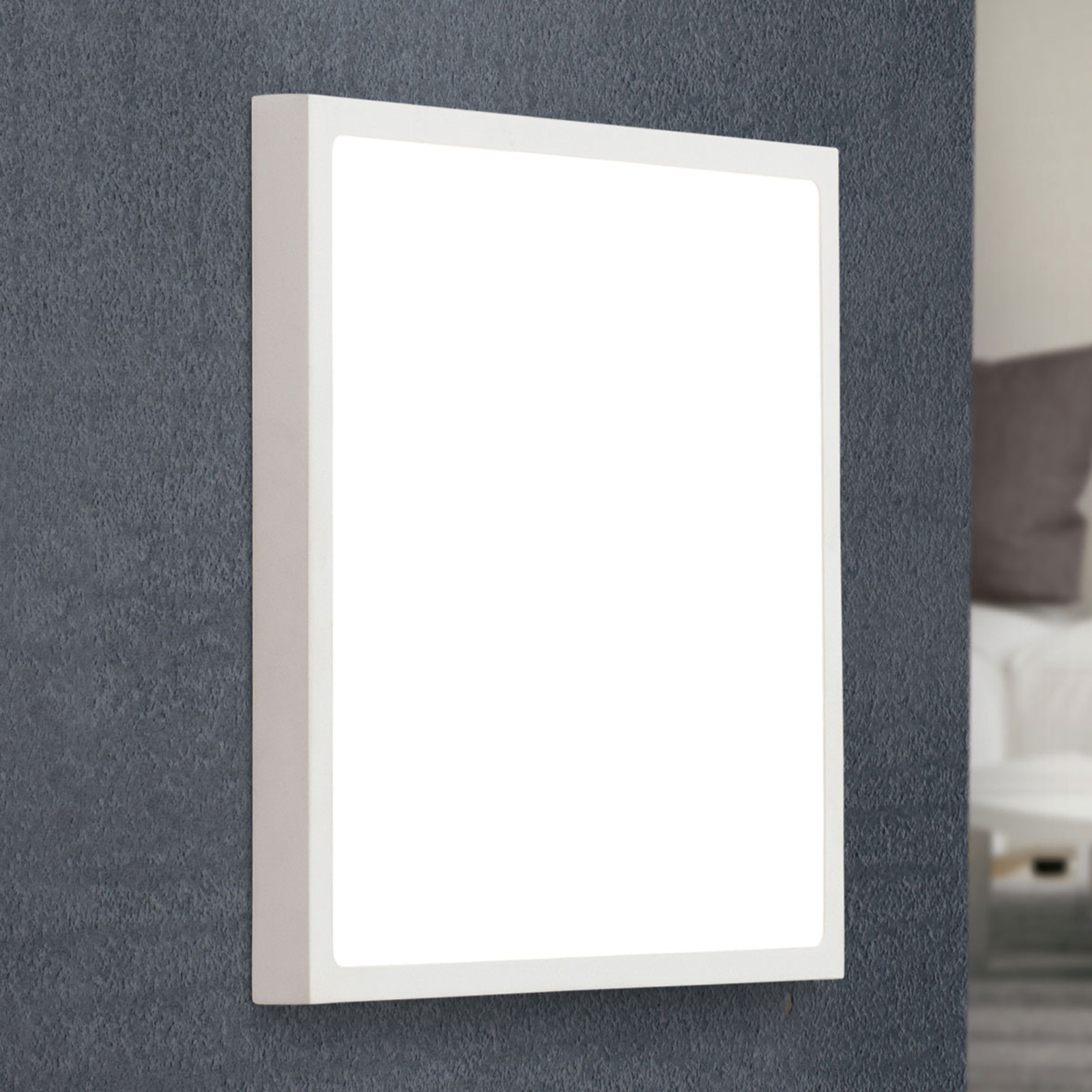 LED seinavalgusti Vika, ruudukujuline, valge, 30x30cm