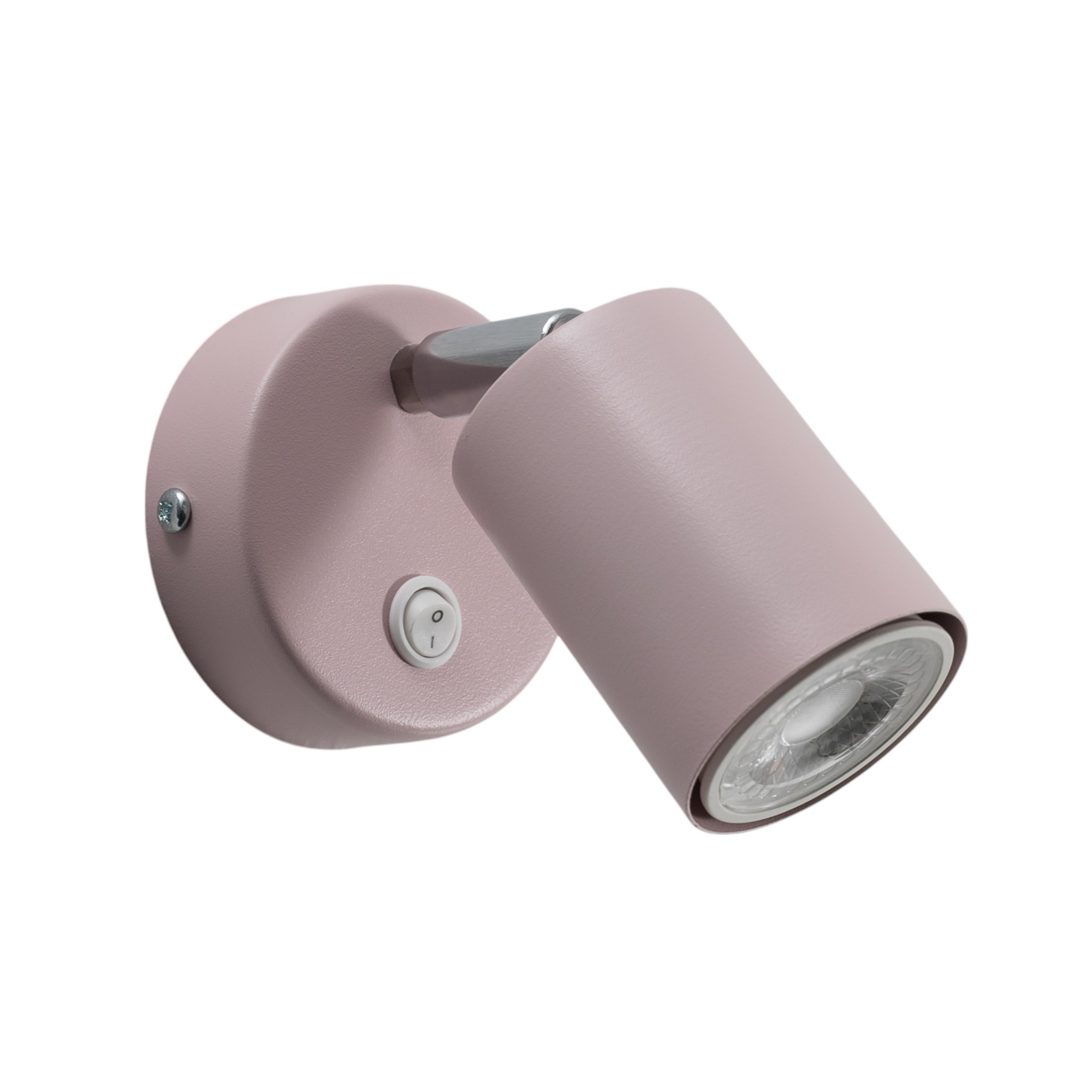 Veggspot Fun, rosa, 14 cm høy, justerbar, GU10