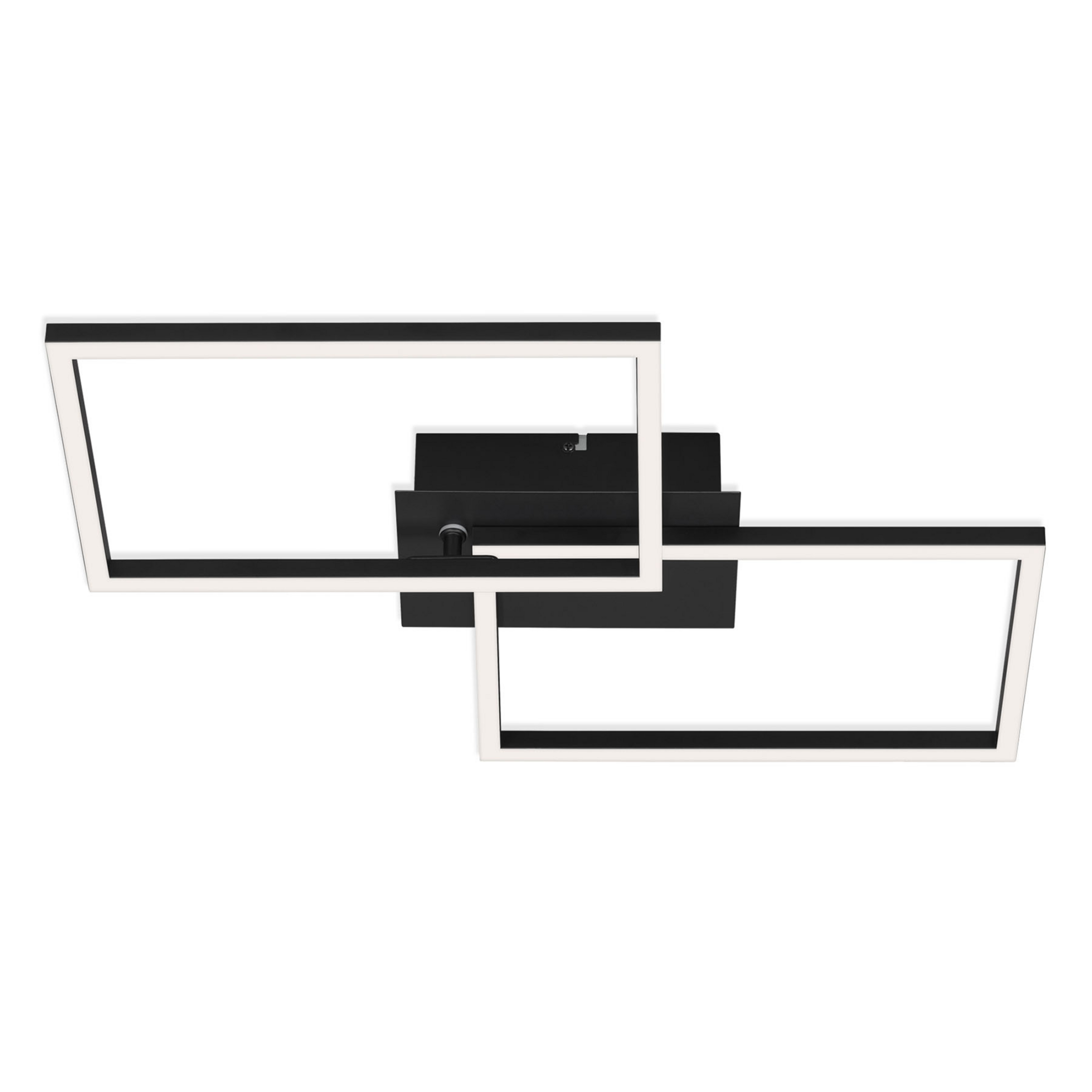 Plafoniera LED Frame CCT, nero, 50x39cm